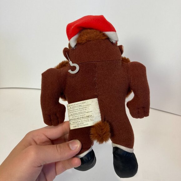 Vintage 1992 Looney Tunes Taz Christmas Plush McDonalds Kids Meal Stuffed Toy - Picture 3 of 10